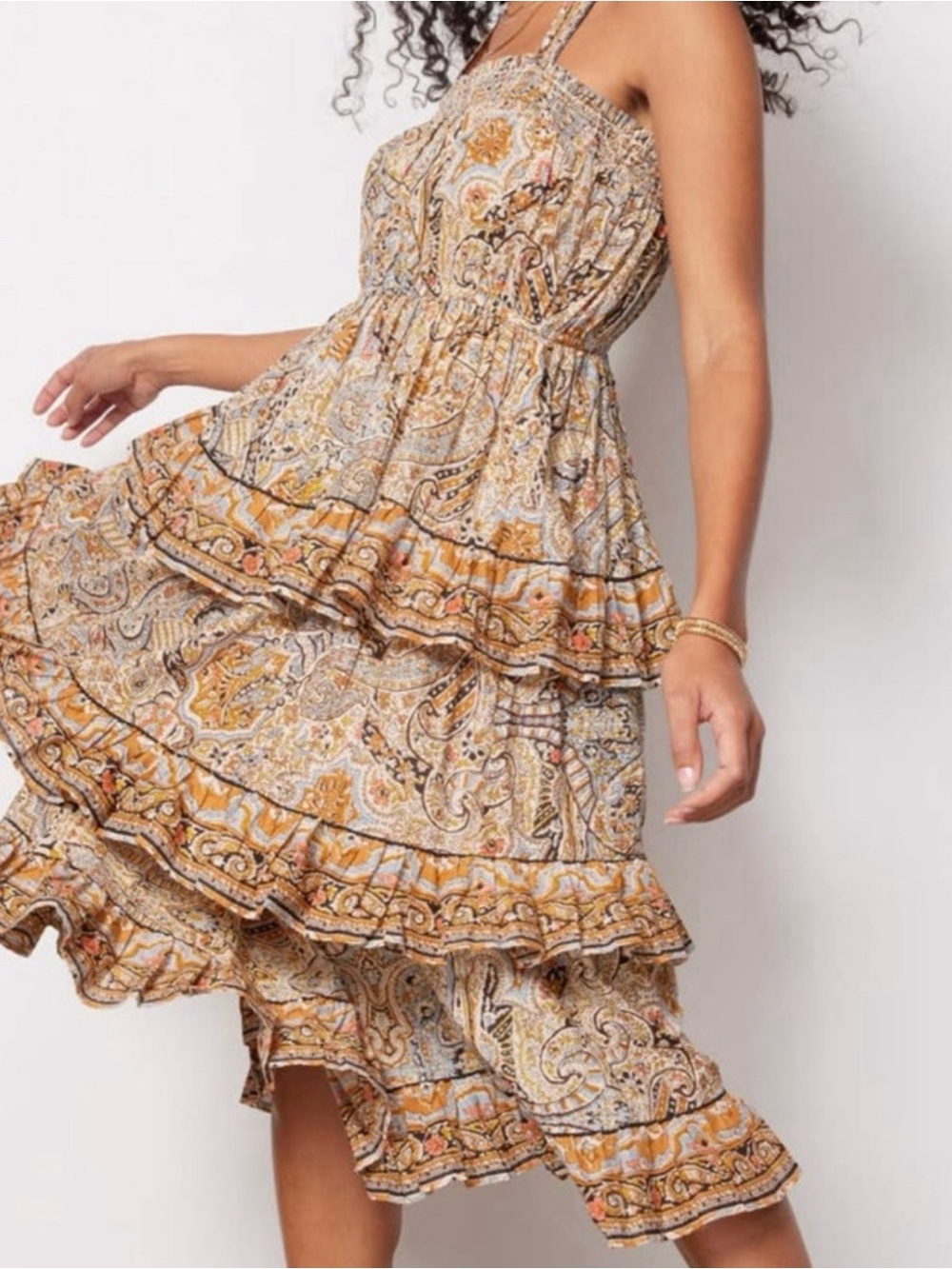 Cleobella Tiered Boho Cotton Dress - Picture 10 of 10